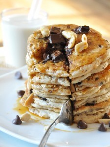 Snickers pancakes